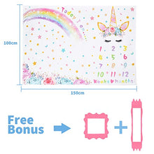 Carica l&#39;immagine nel visualizzatore di Gallery, WERNNSAI Unicorno Bambino Coperta Milestone - 150 x 100 cm A