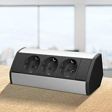 Carica l&#39;immagine nel visualizzatore di Gallery, Orno GM-9001 - Presa tripla ad angolo con sicurezza per bambini, ideale Nero - Ilgrandebazar