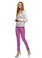 Carica l'immagine nel visualizzatore di Gallery, oodji Ultra Donna Pantaloni Stretti con Elastico in Vita S, Rosa (4701n) - Ilgrandebazar