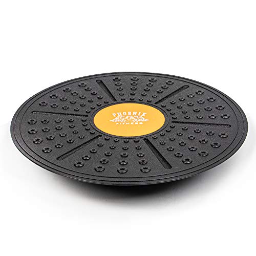 Phoenix Fitness Unisex Balance Board, Nero, Taglia 360