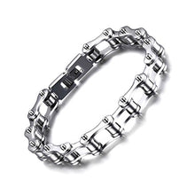Carica l&#39;immagine nel visualizzatore di Gallery, SAGA GIOIELLI BRACCIALE UOMO CATENA MOTOCICLISTA MOTO