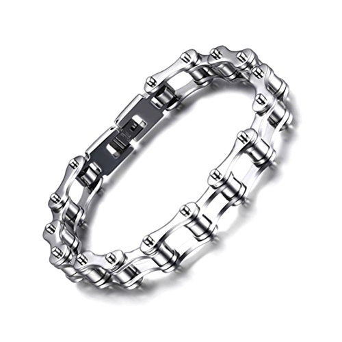 SAGA GIOIELLI BRACCIALE UOMO CATENA MOTOCICLISTA MOTO