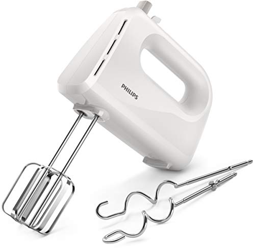 Philips Cucina HR3705/00 Sbattitore Elletrico, Collezione Daily Bianco, 300 W - Ilgrandebazar