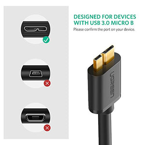 UGREEN Cavo Hard Disk Micro B a USB 3.0 A 5Gbps per Disco Rigido 0.5M - Ilgrandebazar