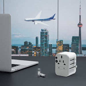 TESSAN Adattatore Universale da Viaggio, Presa Universale da Viaggio con 3USB, 1USB C e 1 CA, Adattatore da Viaggio Italia Inghilterra Germania America Australia, Adattatore Viaggio