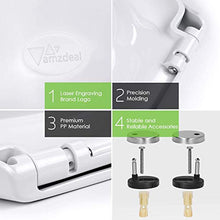 Carica l'immagine nel visualizzatore di Gallery, Amzdeal Copriwater, Sedile WC Universale con Chiusura Ammortizzata, Slow...