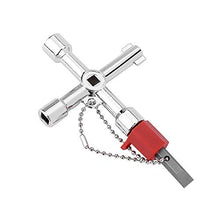 Carica l&#39;immagine nel visualizzatore di Gallery, Chiave a brugola universale per chiave a triangolo con a croce...
