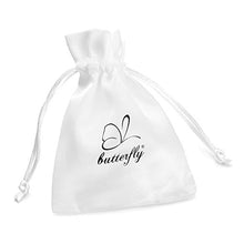 Carica l&#39;immagine nel visualizzatore di Gallery, butterfly Bambine Ragazze Argento Orecchini Vero Swarovski Elements Chiaro