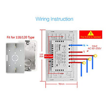 Carica l&#39;immagine nel visualizzatore di Gallery, Sonoff T1 US 1/2/3 Gang Smart Touch Luce Interruttore T1-us-2gang - Ilgrandebazar