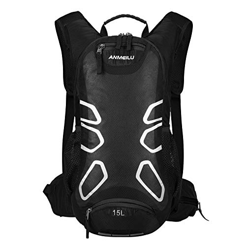 BWBIKE Zaino da Bici Ciclismo, Bicicletta Nero 15l