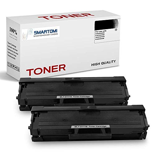 SMARTOMI, confezione da 2, cartucce toner nero MLT-D111S compatibili con 2PK