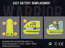 Carica l&#39;immagine nel visualizzatore di Gallery, Warrior WA6Y Lucchetto Antifurto Bloccadisco Allarme 110 Db Certificazione... - Ilgrandebazar