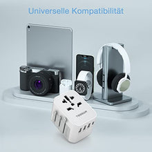 Carica l&#39;immagine nel visualizzatore di Gallery, TESSAN Adattatore Universale da Viaggio, Presa Universale da Viaggio con 3USB, 1USB C e 1 CA, Adattatore da Viaggio Italia Inghilterra Germania America Australia, Adattatore Viaggio