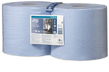 Carica l'immagine nel visualizzatore di Gallery, Tork 130081 Carta ultraresistente per asciugatura industriale 2 x 119 m, Blu - Ilgrandebazar