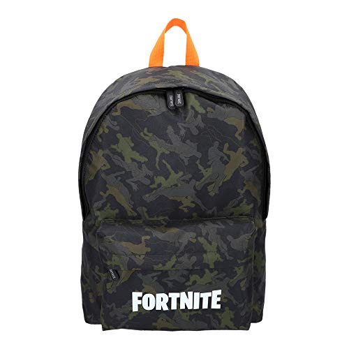 Fortnite – Zaino mimetico blu 31 x 43 cm (77080), Unisex - Adulto, nero Nero