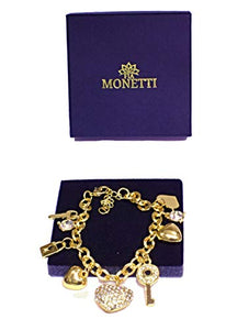 FIA MONETTI Bracciale - oro - braccialetto di fascino - in confezione... - Ilgrandebazar