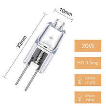 Carica l&#39;immagine nel visualizzatore di Gallery, Vicloon G4 Lampadine Luce, Lampada Alogena, 20W Luce Calda, 10pcs 20w
