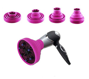 DIFFUSORE universale PIGHEVOLE in silicone da viaggio per phon asciugacapelli - Ilgrandebazar