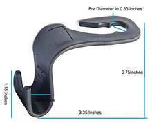 Carica l&#39;immagine nel visualizzatore di Gallery, Ganci auto sedile posteriore poggiatesta, – Appendiabiti borsetta borsa nero