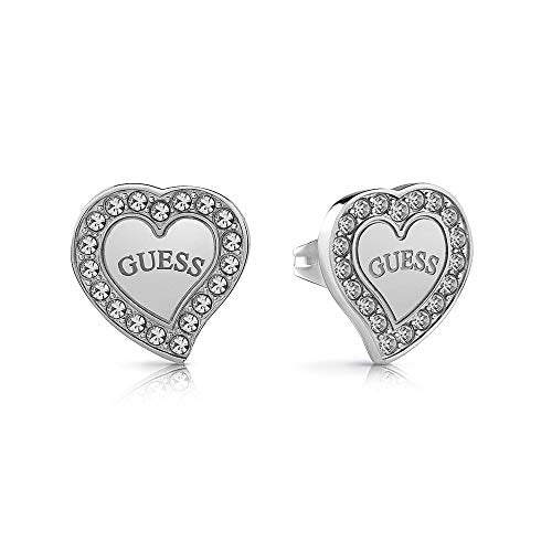 Guess Orecchini Da Donna In Acciaio Inossidabile - Colore Oro, Lunghi 1.2 Cm, Tondi E Eleganti - copertina