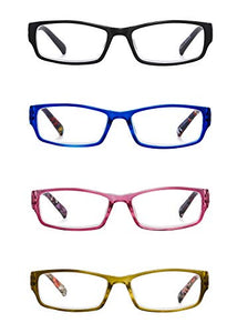 4 Pacco Occhiali da Lettura Donna Cerniera a +2.5, 4 Pacchi Colore Misto - Ilgrandebazar