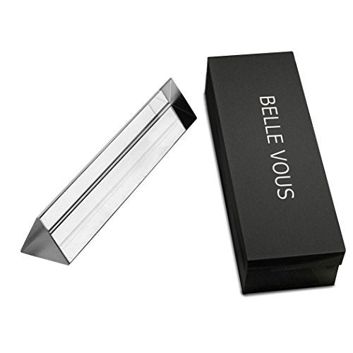 BELLE VOUS Ottico Vetro Prisma Triangolare Insegnamento Fisica Spettro 1 Pack - Ilgrandebazar
