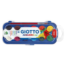 Carica l'immagine nel visualizzatore di Gallery, GIOTTO ACQUERELLI, Conf. 12 pz, Con pennello (Ø 30 mm)