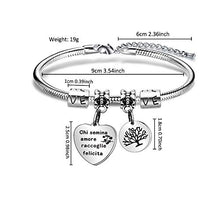 Carica l&#39;immagine nel visualizzatore di Gallery, Angelra Bracciale da Donna con Ciondolo In Acciaio,&quot;Chi Semina Amore... - Ilgrandebazar