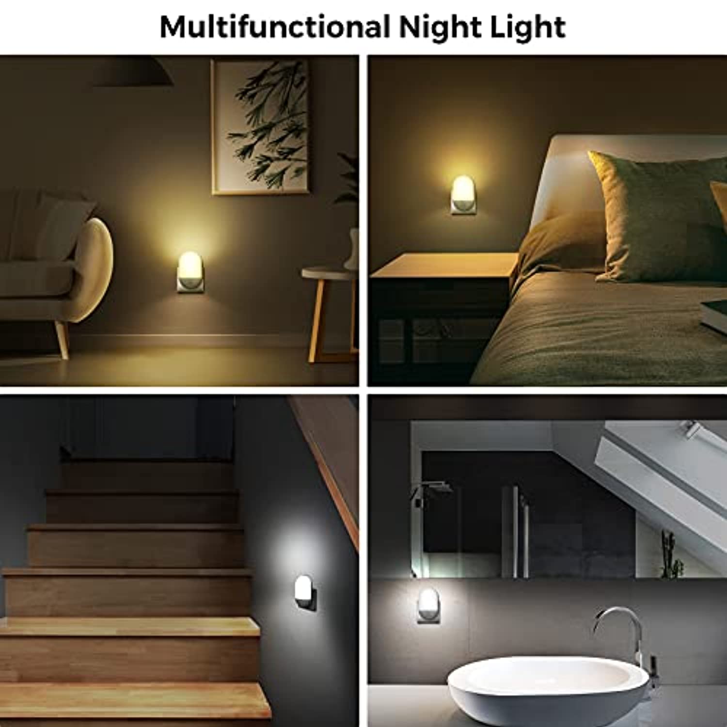 Luce Notturna Con Telecomando Per Bambini | 3 Livelli Luminosit&agrave;, Timer 30/60 Min, Luce Calda/Fredda