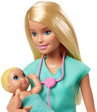 Carica l&#39;immagine nel visualizzatore di Gallery, Barbie- Carriere Playset Pediatra Bambola, 2 Neonati e Accessori Giocattolo... - Ilgrandebazar