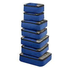 Carica l'immagine nel visualizzatore di Gallery, Gonex Set di 9 pezzi Cubi Organizzatori Valigie Blu Scuro X9 Packs
