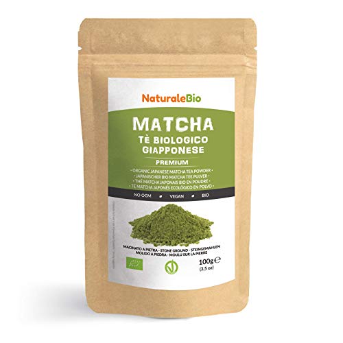 Tè Verde Matcha Biologico in Polvere [ GRADO PREMIUM ] da 100 grammi. 100 g