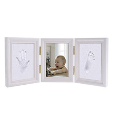 Carica l&#39;immagine nel visualizzatore di Gallery, FLOWOW Bianco Impronta Bambino neonato cornice piedi mani White+White