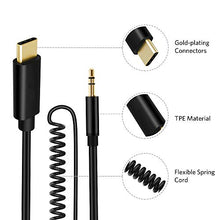 Carica l&#39;immagine nel visualizzatore di Gallery, USB C a 3,5 mm jack audio Aux Cavo, 1,4 M adattatore Tipo C cavo per...