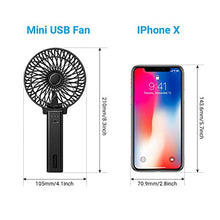 Carica l&#39;immagine nel visualizzatore di Gallery, EasyAcc Mini Ventilatore Portatile USB, 3350mAh Batteria 3350mah, Nero