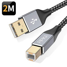 Carica l'immagine nel visualizzatore di Gallery, PIPIKA Cavo Stampante USB 2.0,[2M] Tipo A Maschio a B 2M