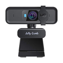 Carica l'immagine nel visualizzatore di Gallery, Webcam autofous HD 1080P con Microfono stereo, Jelly Comb Web camera USB Nero