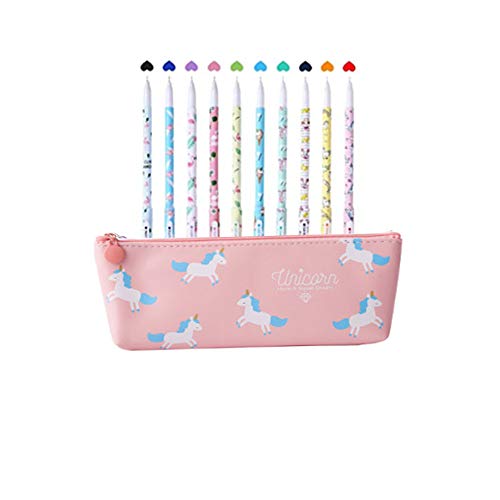 Unicorno Penne,Southstar 10 Penne di Colori e 1 Astuccio per rosa