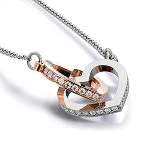 NONNA PROFESSIONISTA Collana Donna A mia Mamma, Argento Idee Regali per lei per festa della mamma Compleanno o Natale - Cofanetto con DEDICA incluso (Finitura in Oro Rosa)