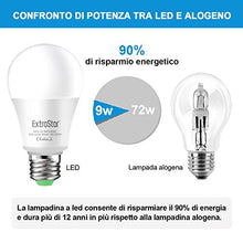 Carica l'immagine nel visualizzatore di Gallery, EXTRASTAR Lampadina Con Sensore, E27 Lampadine LED con Sensore Crepuscolare da Esterno, Auto On/Off, 9W bianco freddo 6500K per Veranda Giardino Porta d'ingresso Corridoio 2 pezzis