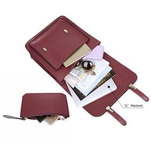 Carica l&#39;immagine nel visualizzatore di Gallery, ECOSUSI Borsa Messenger Donna Laptop in PU Pelle Morbido Borsa...