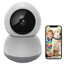 Carica l'immagine nel visualizzatore di Gallery, Telecamera Wi-Fi Interno per Famiglia/Animale, Baby Monitor con Tracciamento del Movimento/Visione Notturna HD/Crittografia Intelligente
