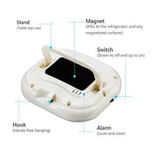 Carica l&#39;immagine nel visualizzatore di Gallery, Magnetico Digitale Timer da Cucina con Allarme Forte e Ampio Bianco Blu - Ilgrandebazar