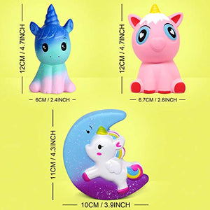 Amteker 5 Pezzi Kawaii Unicorno Squishy - Giganti Slow Rising Giocattoli... - Ilgrandebazar