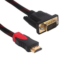 Carica l'immagine nel visualizzatore di Gallery, Yilan Cavo da HDMI a VGA, in fibra di nylon intrecciata, 1080p, convertitore...