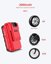 Carica l&#39;immagine nel visualizzatore di Gallery, oasser Compressore Portatile per Auto Mini Pompa Aria Gonfiatore Cordless... - Ilgrandebazar