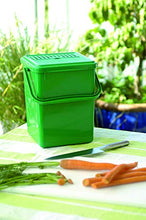 Carica l&#39;immagine nel visualizzatore di Gallery, Rotho 17799 - Bidone da 9 litri Rettangolare, Verde, 23 x 22.5 x 27.5 cm