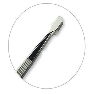 Stamp Tweezers, 2pcs Tweezers Philately Stamps Collector Tools (Silver)