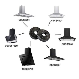 CIARRA CBCF002X2 Filtro a Carbone Attivo Cappa Aspirante per CBCS/B6201,...