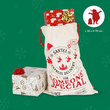 Carica l'immagine nel visualizzatore di Gallery, Legami - Sacco per Regali di Babbo Natale, Dimensioni 50 x 70 cm, Con Coulisse, Resistente, Riutilizzabile, Grande Borsa Per Regali di Natale